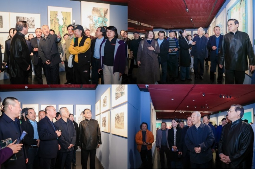“时代画卷 笔绘河山”美丽中国系列主题绘画创作工程作品展在国家大剧院启幕(图4)